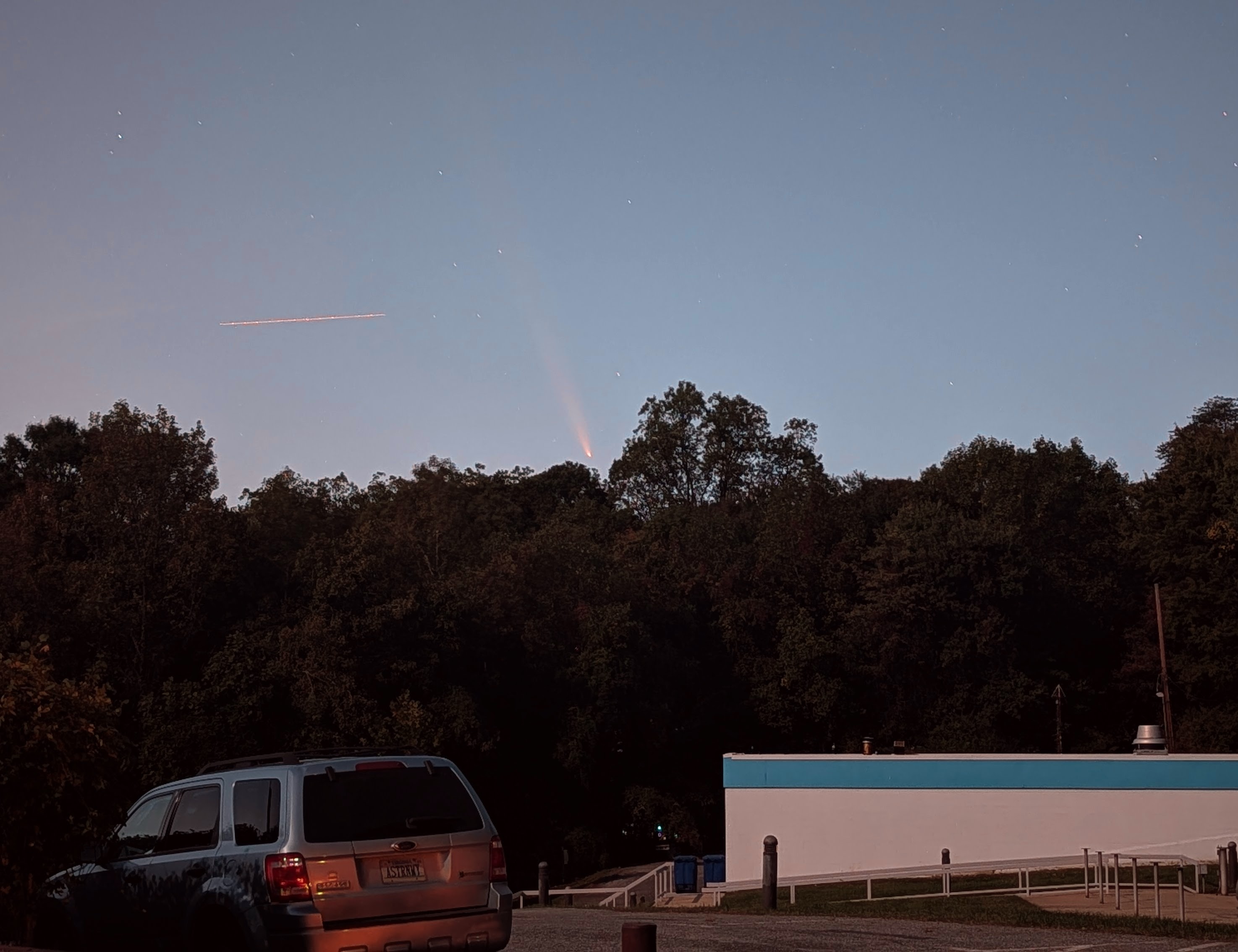 C/2023 A3 Tsuchinshan-ATLAS over the UMD Astronomy Observatory, College Park, MD