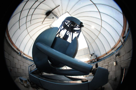 Big Blue, closeup of one Tenagra's telescopes